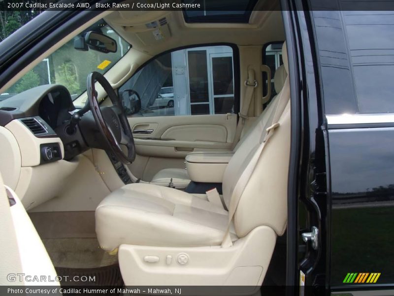 Black Raven / Cocoa/Light Cashmere 2007 Cadillac Escalade AWD