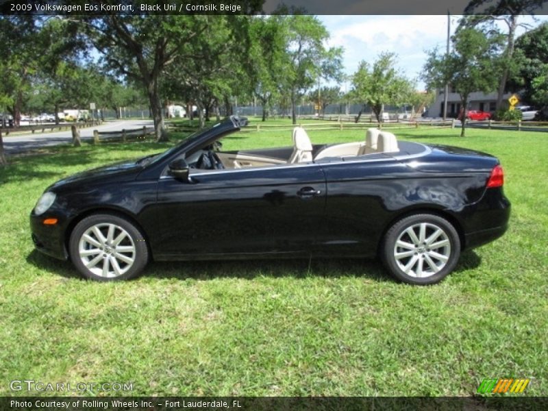 Black Uni / Cornsilk Beige 2009 Volkswagen Eos Komfort
