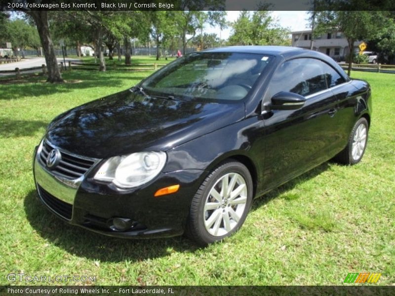 Black Uni / Cornsilk Beige 2009 Volkswagen Eos Komfort