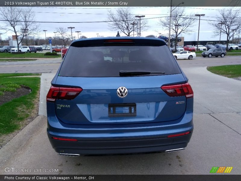 Blue Silk Metallic / Storm Gray 2019 Volkswagen Tiguan SE 4MOTION