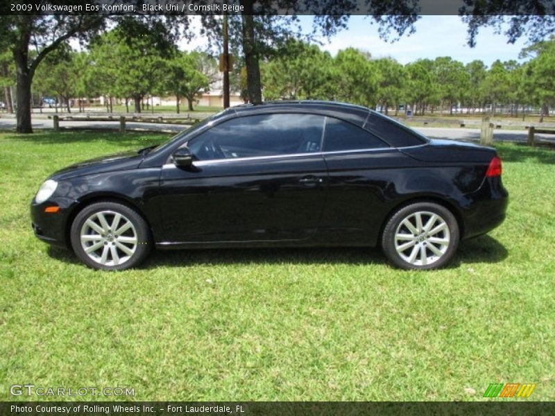 Black Uni / Cornsilk Beige 2009 Volkswagen Eos Komfort