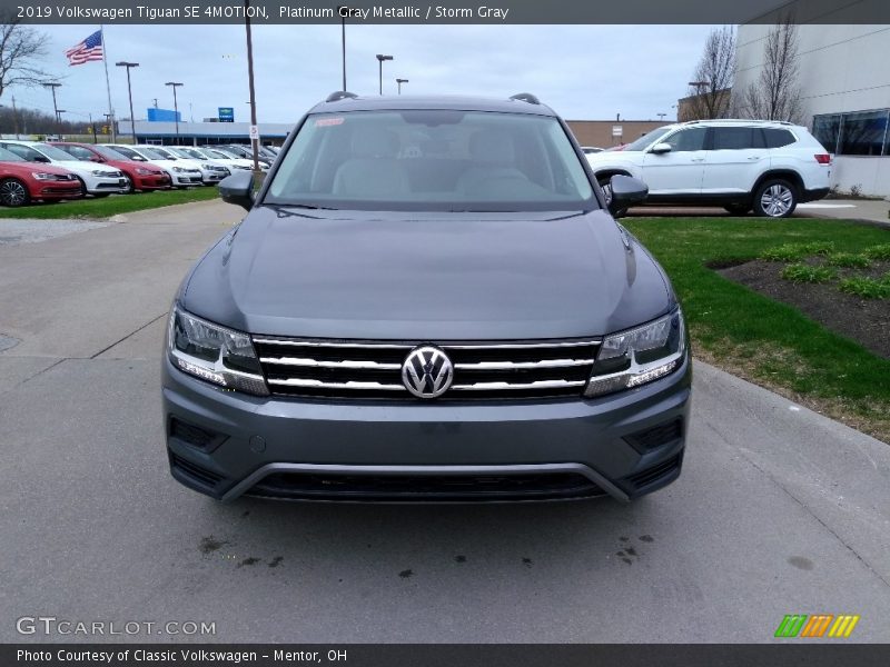 Platinum Gray Metallic / Storm Gray 2019 Volkswagen Tiguan SE 4MOTION