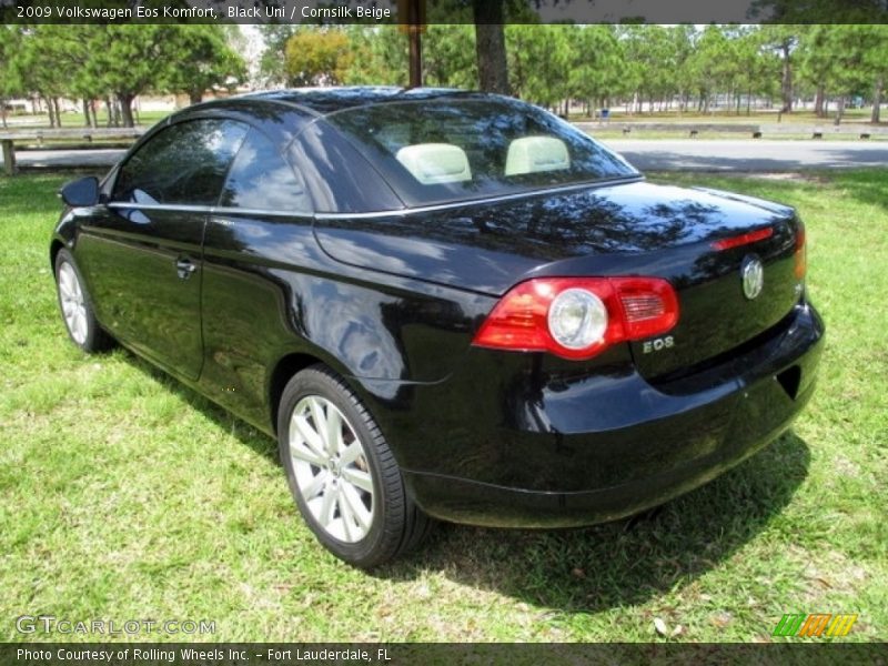 Black Uni / Cornsilk Beige 2009 Volkswagen Eos Komfort