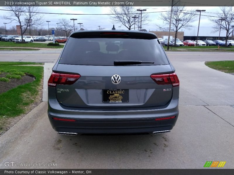 Platinum Gray Metallic / Storm Gray 2019 Volkswagen Tiguan SE 4MOTION