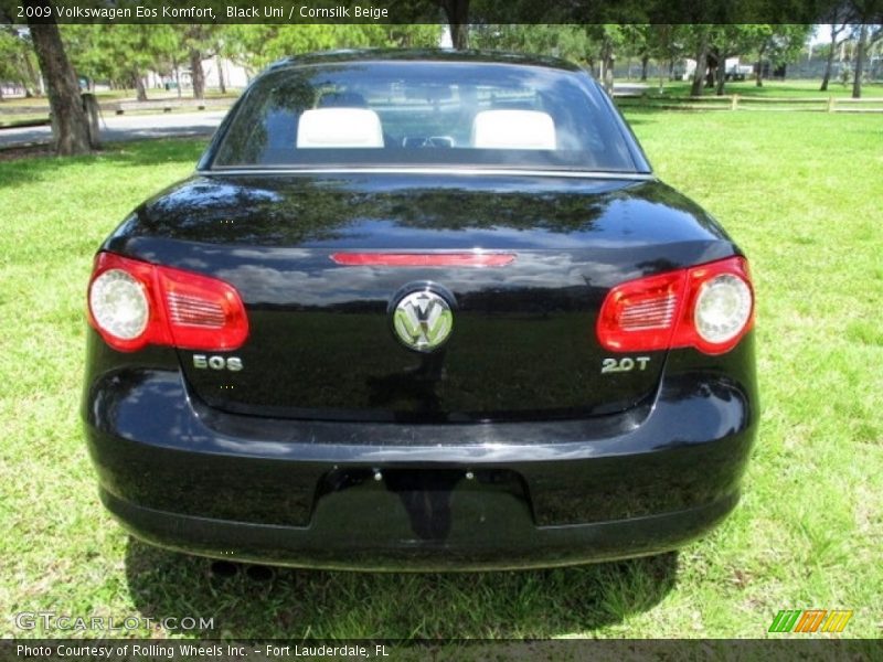 Black Uni / Cornsilk Beige 2009 Volkswagen Eos Komfort