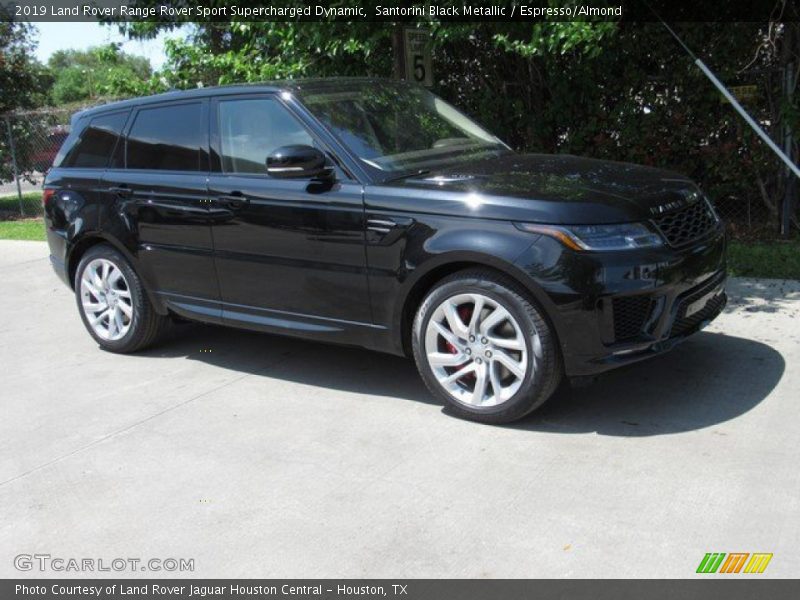 Santorini Black Metallic / Espresso/Almond 2019 Land Rover Range Rover Sport Supercharged Dynamic