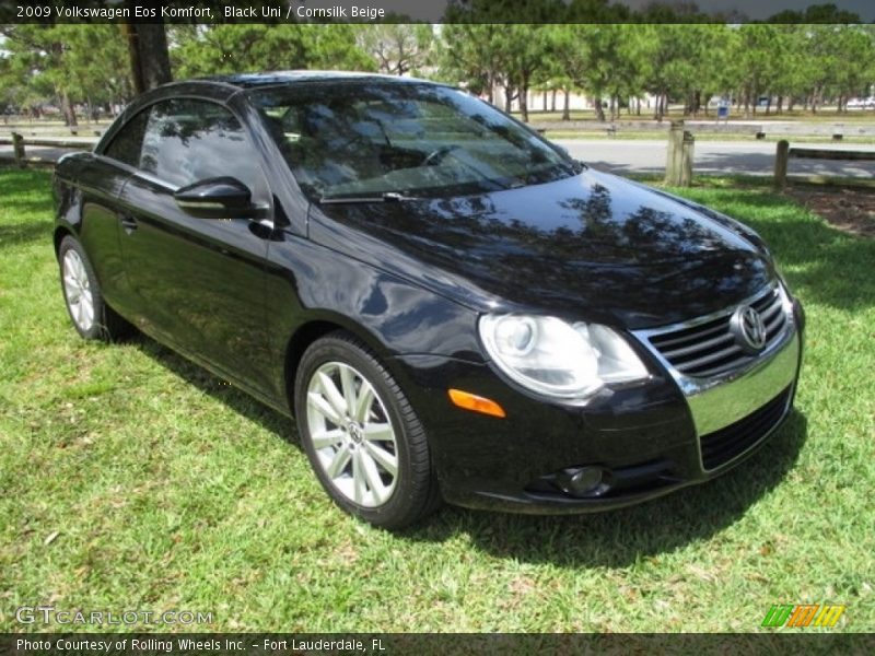 Black Uni / Cornsilk Beige 2009 Volkswagen Eos Komfort
