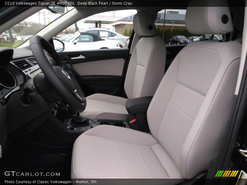 Deep Black Pearl / Storm Gray 2019 Volkswagen Tiguan SE 4MOTION
