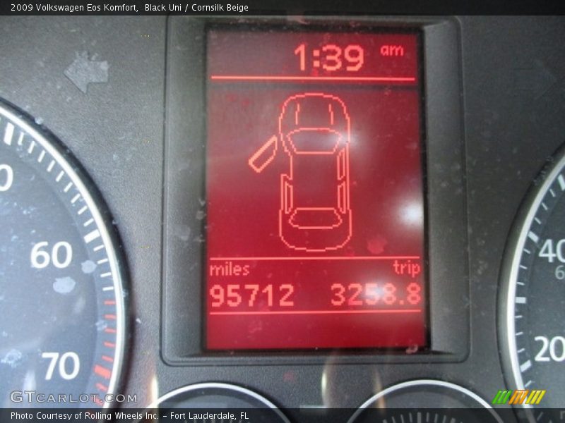 Black Uni / Cornsilk Beige 2009 Volkswagen Eos Komfort