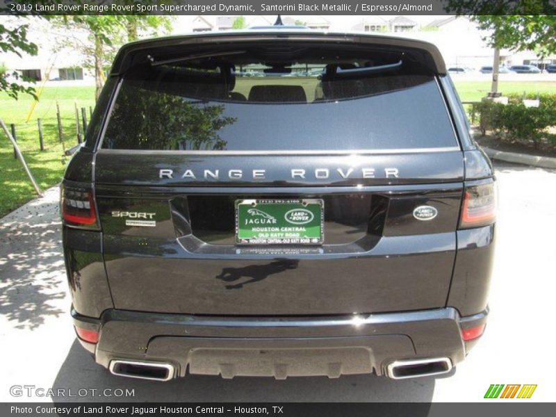 Santorini Black Metallic / Espresso/Almond 2019 Land Rover Range Rover Sport Supercharged Dynamic