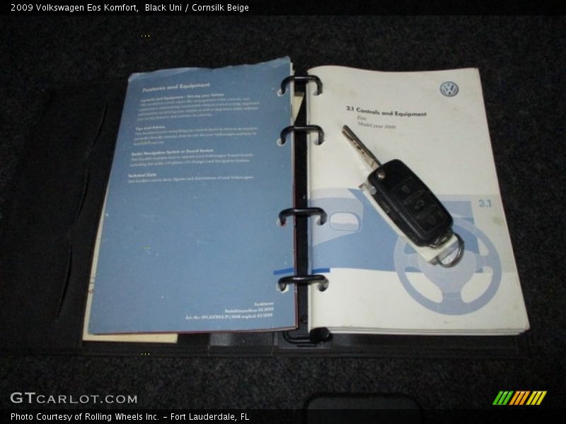 Black Uni / Cornsilk Beige 2009 Volkswagen Eos Komfort