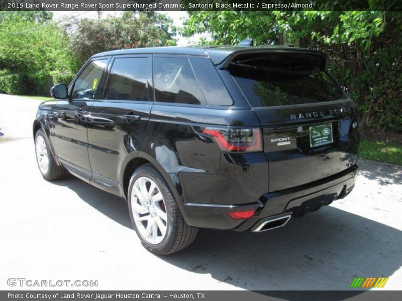 Santorini Black Metallic / Espresso/Almond 2019 Land Rover Range Rover Sport Supercharged Dynamic