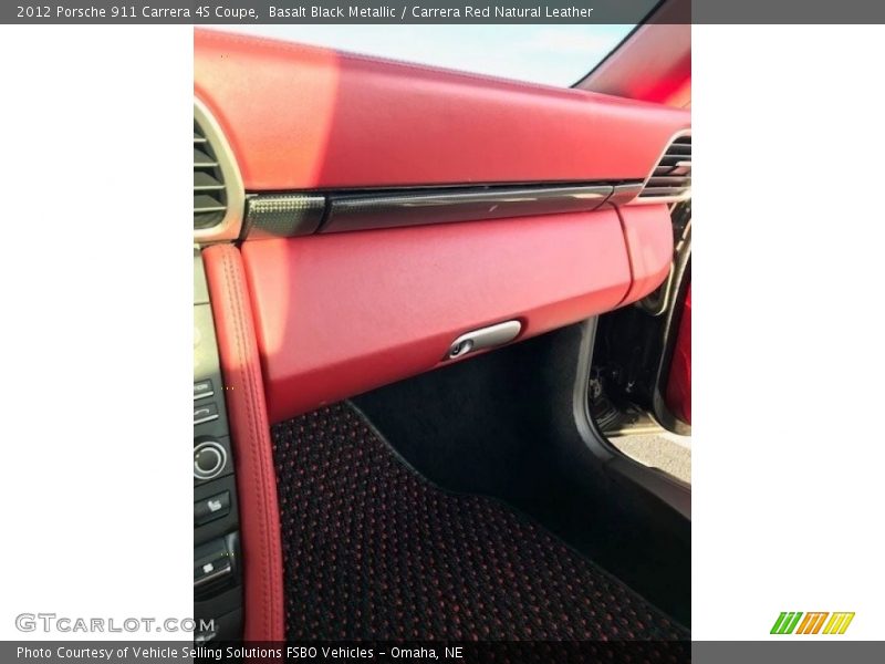 Basalt Black Metallic / Carrera Red Natural Leather 2012 Porsche 911 Carrera 4S Coupe
