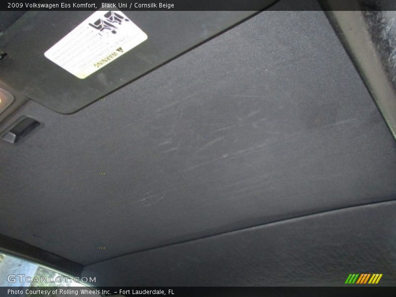 Black Uni / Cornsilk Beige 2009 Volkswagen Eos Komfort