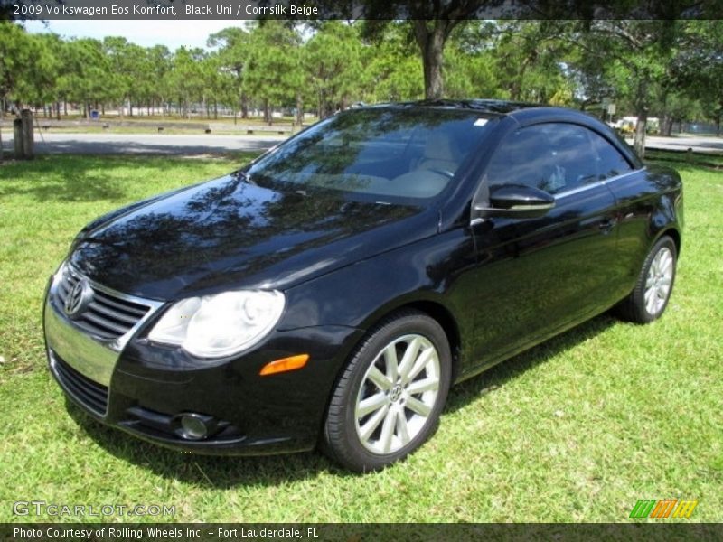 Black Uni / Cornsilk Beige 2009 Volkswagen Eos Komfort