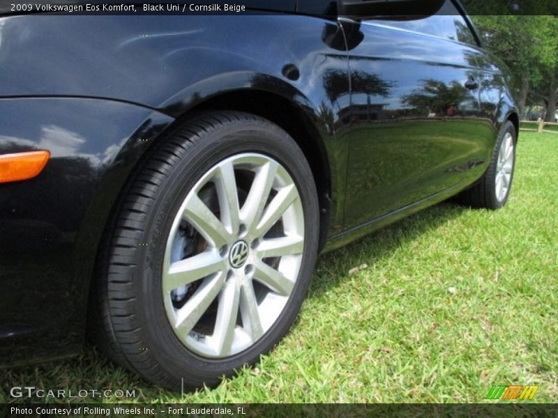 Black Uni / Cornsilk Beige 2009 Volkswagen Eos Komfort