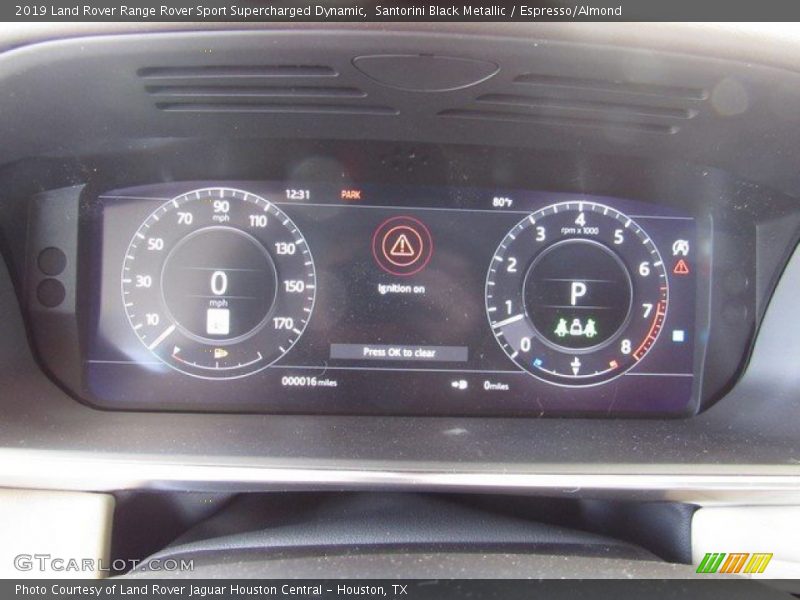 Santorini Black Metallic / Espresso/Almond 2019 Land Rover Range Rover Sport Supercharged Dynamic