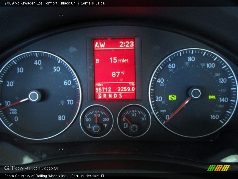 Black Uni / Cornsilk Beige 2009 Volkswagen Eos Komfort