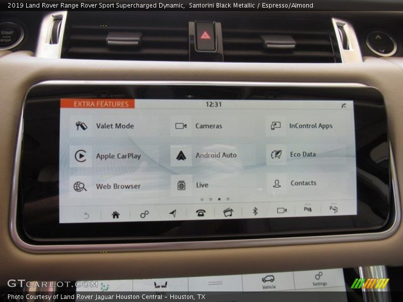 Santorini Black Metallic / Espresso/Almond 2019 Land Rover Range Rover Sport Supercharged Dynamic