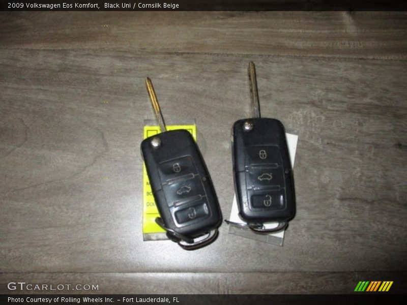 Black Uni / Cornsilk Beige 2009 Volkswagen Eos Komfort