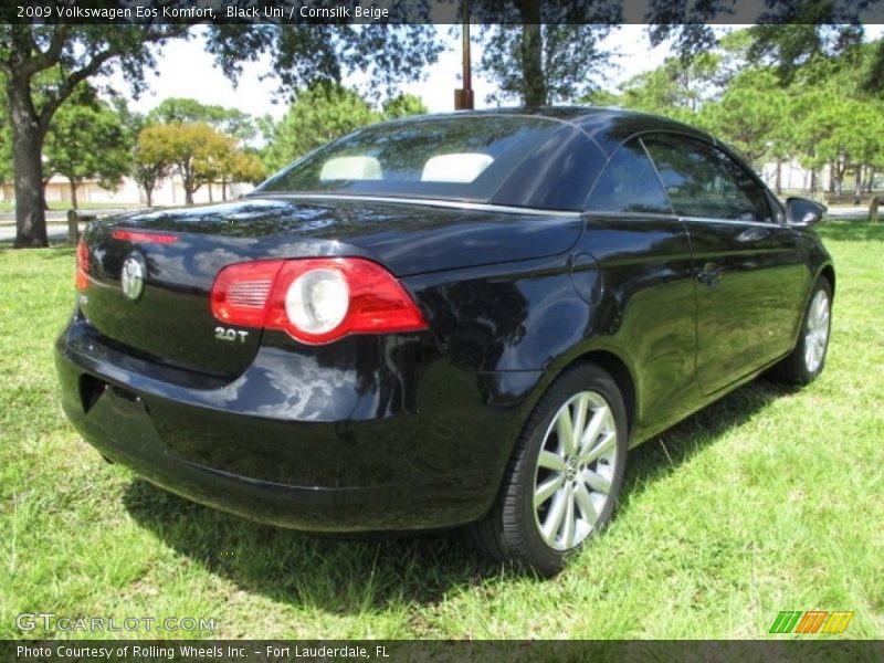 Black Uni / Cornsilk Beige 2009 Volkswagen Eos Komfort