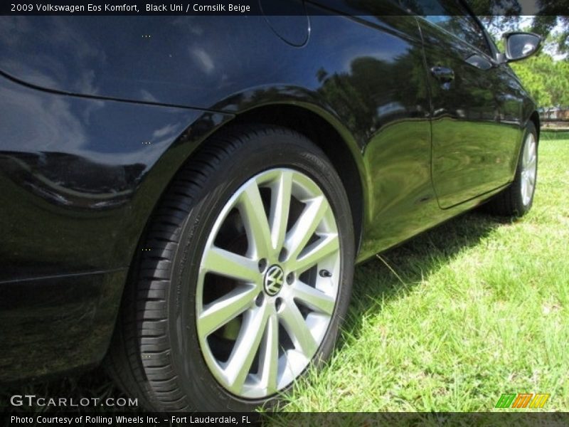 Black Uni / Cornsilk Beige 2009 Volkswagen Eos Komfort
