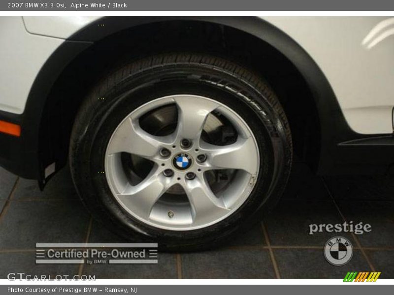 Alpine White / Black 2007 BMW X3 3.0si