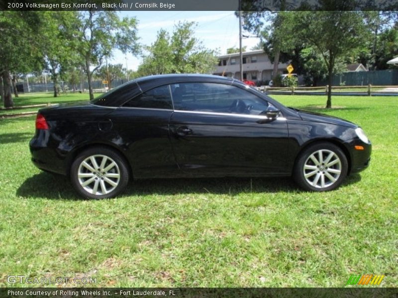 Black Uni / Cornsilk Beige 2009 Volkswagen Eos Komfort