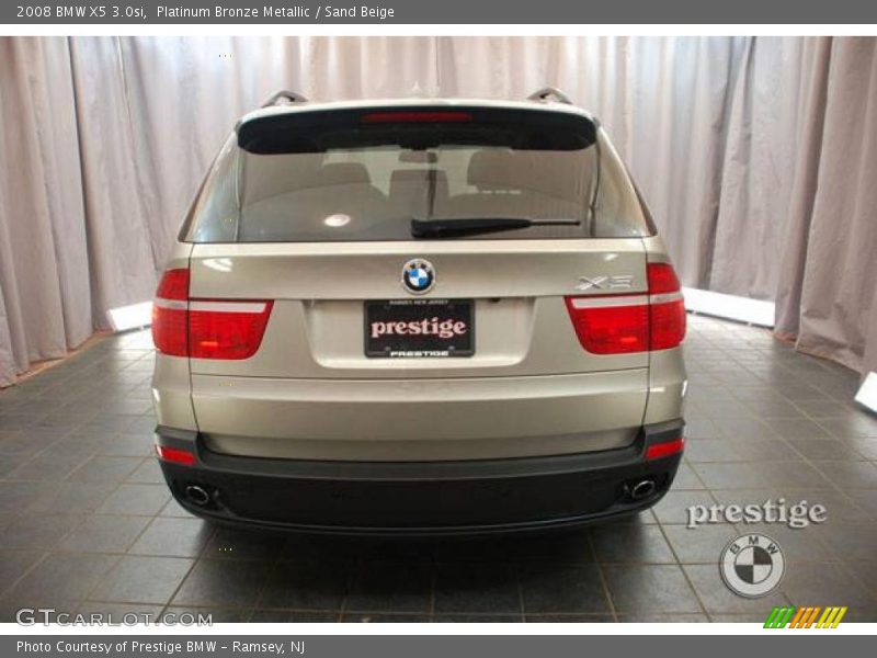 Platinum Bronze Metallic / Sand Beige 2008 BMW X5 3.0si