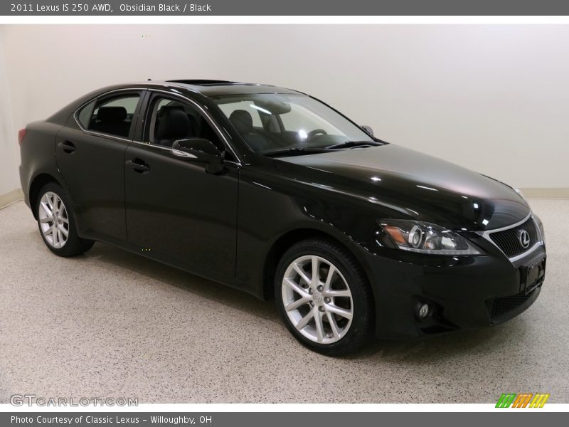 Obsidian Black / Black 2011 Lexus IS 250 AWD