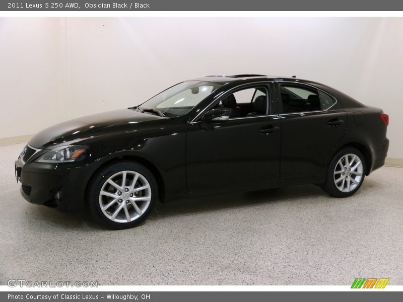 Obsidian Black / Black 2011 Lexus IS 250 AWD