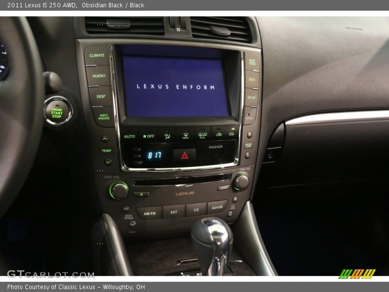 Obsidian Black / Black 2011 Lexus IS 250 AWD