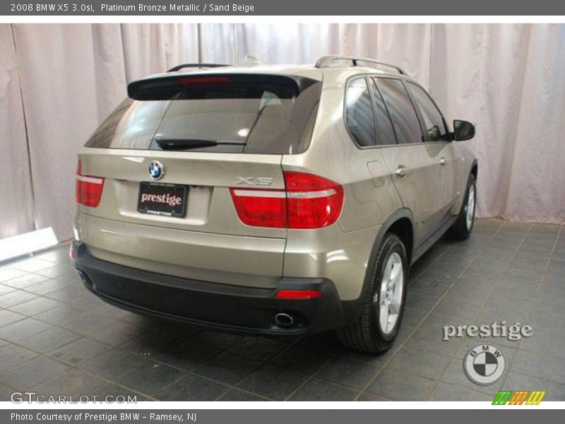 Platinum Bronze Metallic / Sand Beige 2008 BMW X5 3.0si