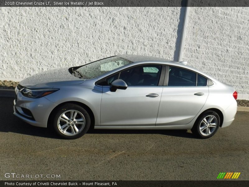 Silver Ice Metallic / Jet Black 2018 Chevrolet Cruze LT