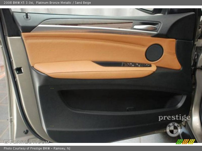 Platinum Bronze Metallic / Sand Beige 2008 BMW X5 3.0si