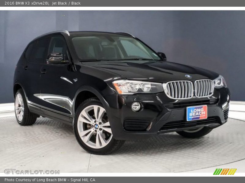 Jet Black / Black 2016 BMW X3 xDrive28i