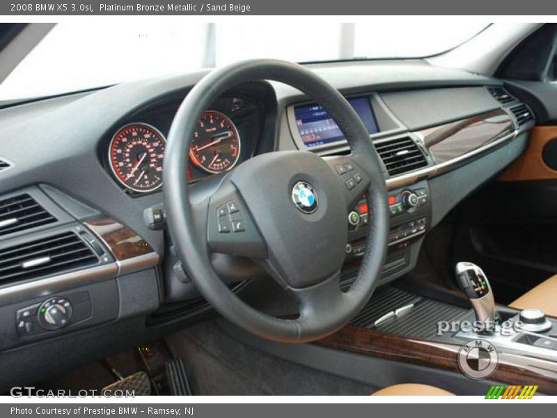 Platinum Bronze Metallic / Sand Beige 2008 BMW X5 3.0si