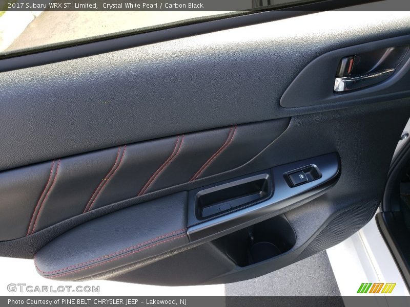 Crystal White Pearl / Carbon Black 2017 Subaru WRX STI Limited