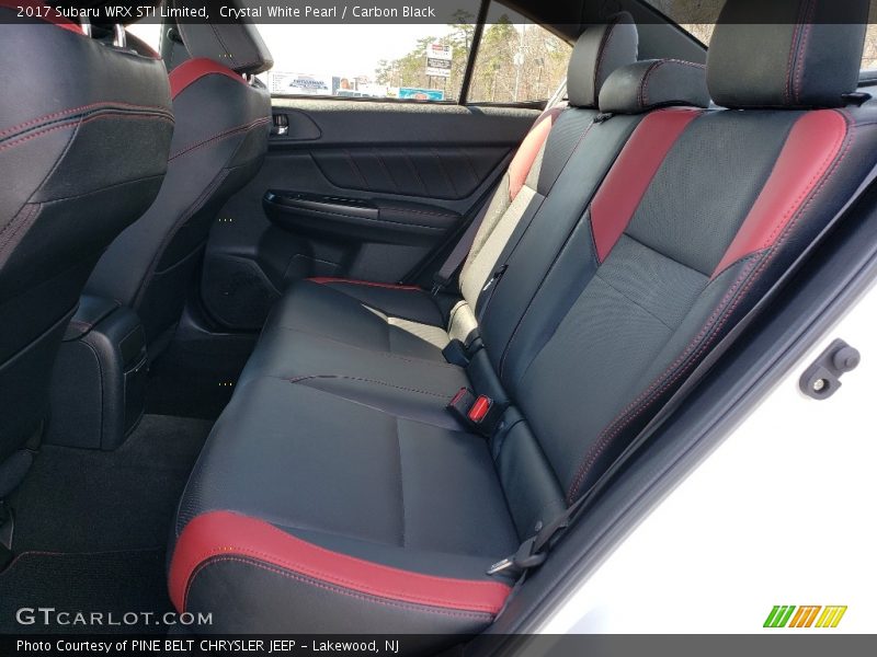 Crystal White Pearl / Carbon Black 2017 Subaru WRX STI Limited