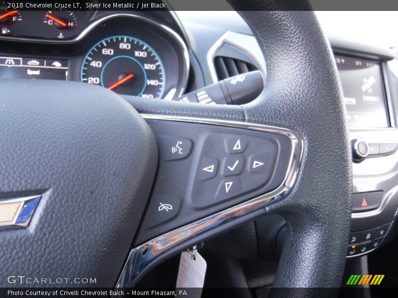 Silver Ice Metallic / Jet Black 2018 Chevrolet Cruze LT