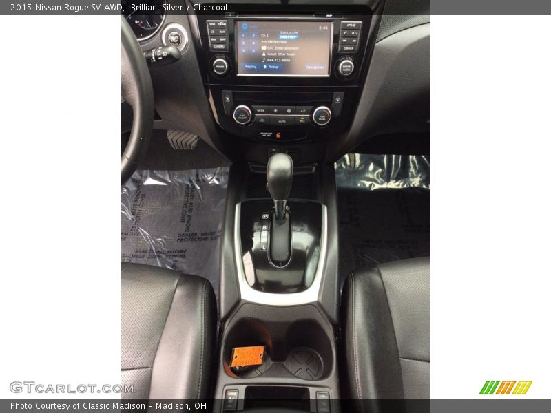 Brilliant Silver / Charcoal 2015 Nissan Rogue SV AWD