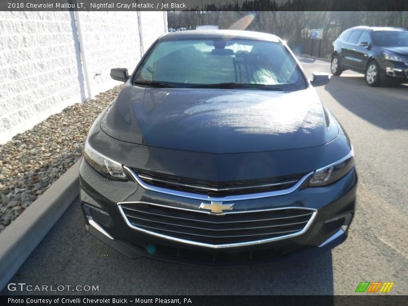 Nightfall Gray Metallic / Jet Black 2018 Chevrolet Malibu LT