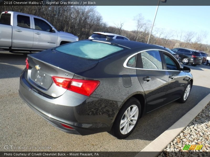 Nightfall Gray Metallic / Jet Black 2018 Chevrolet Malibu LT