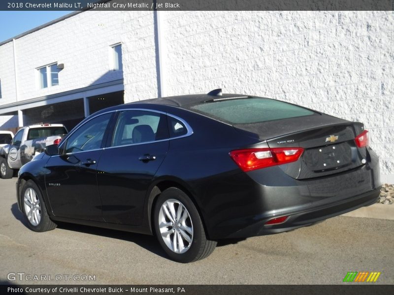 Nightfall Gray Metallic / Jet Black 2018 Chevrolet Malibu LT