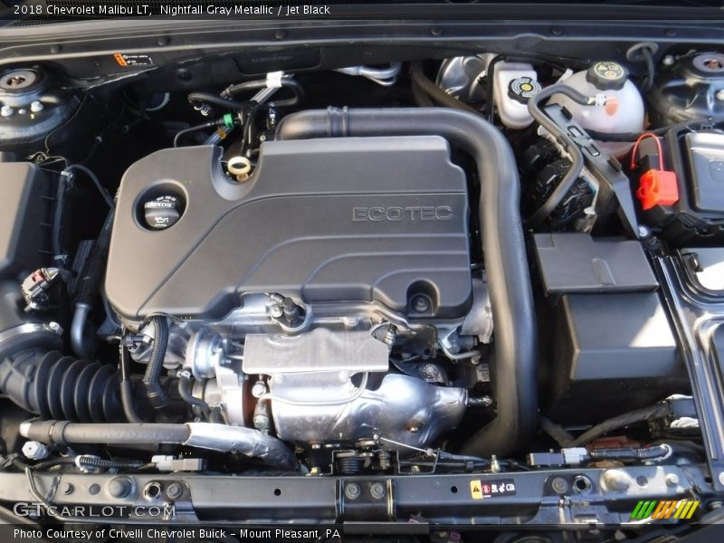 Nightfall Gray Metallic / Jet Black 2018 Chevrolet Malibu LT