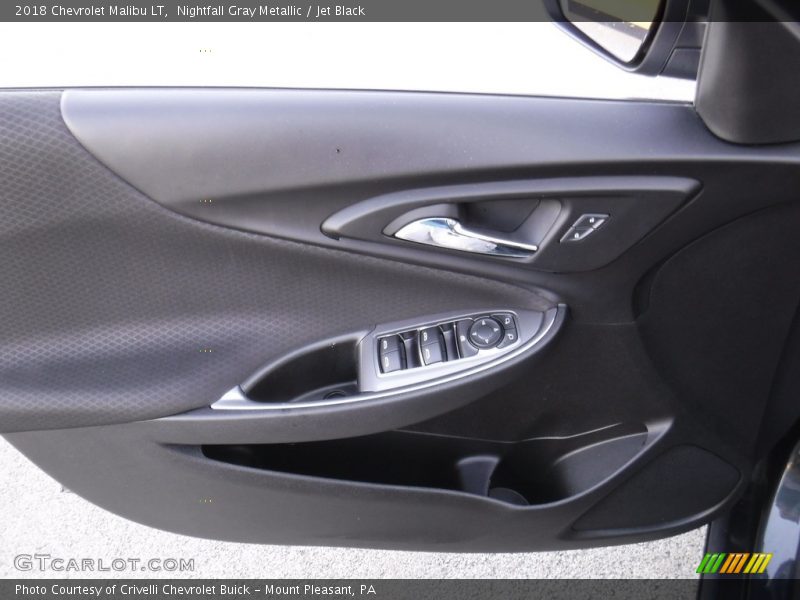 Nightfall Gray Metallic / Jet Black 2018 Chevrolet Malibu LT