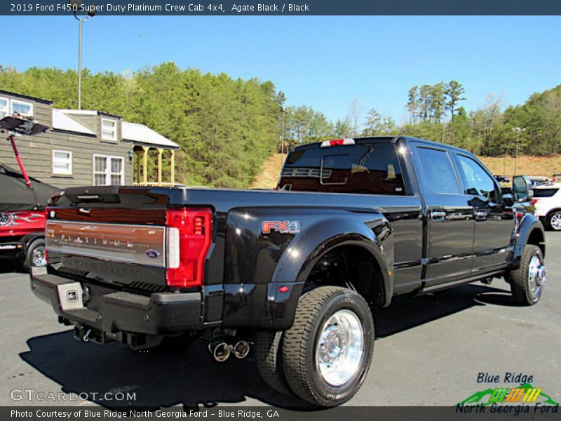Agate Black / Black 2019 Ford F450 Super Duty Platinum Crew Cab 4x4