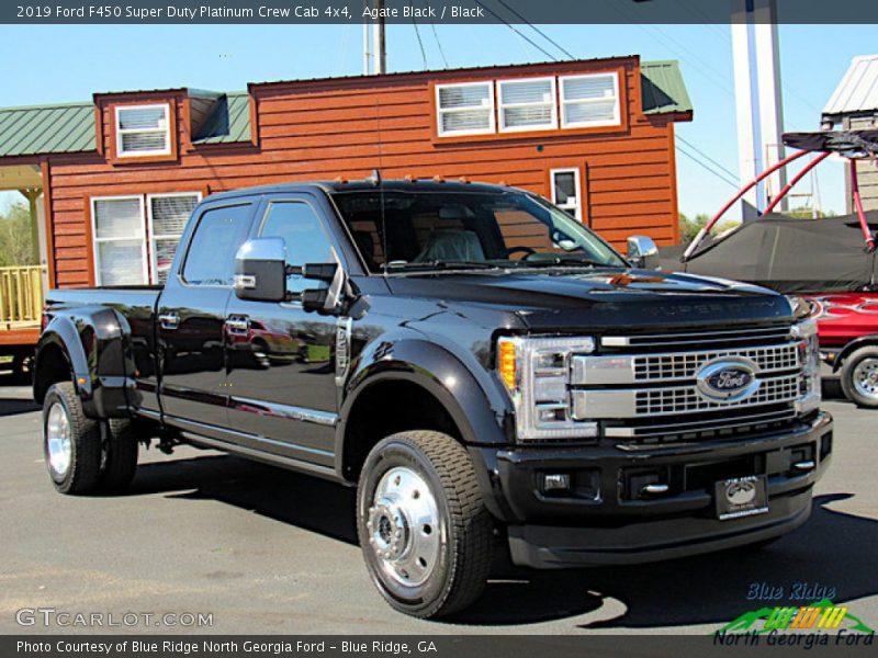 Agate Black / Black 2019 Ford F450 Super Duty Platinum Crew Cab 4x4