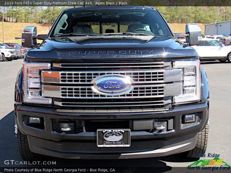 Agate Black / Black 2019 Ford F450 Super Duty Platinum Crew Cab 4x4