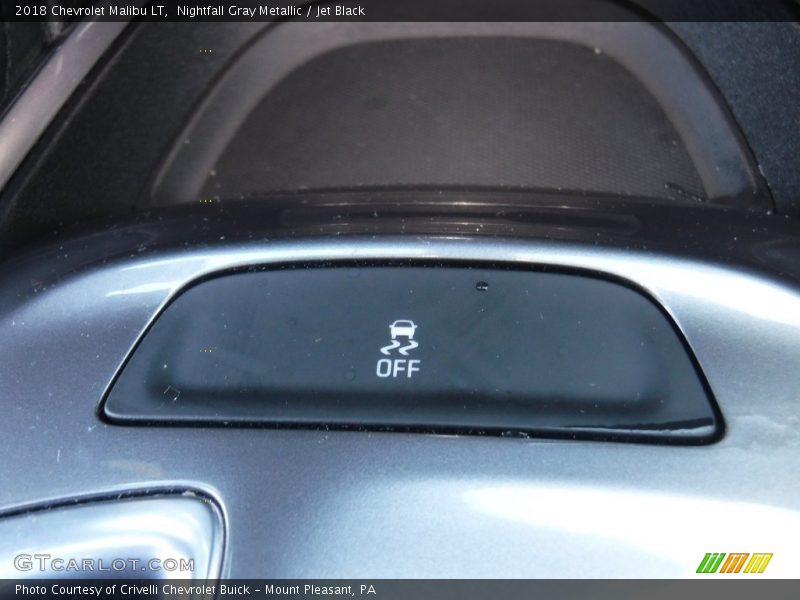 Nightfall Gray Metallic / Jet Black 2018 Chevrolet Malibu LT